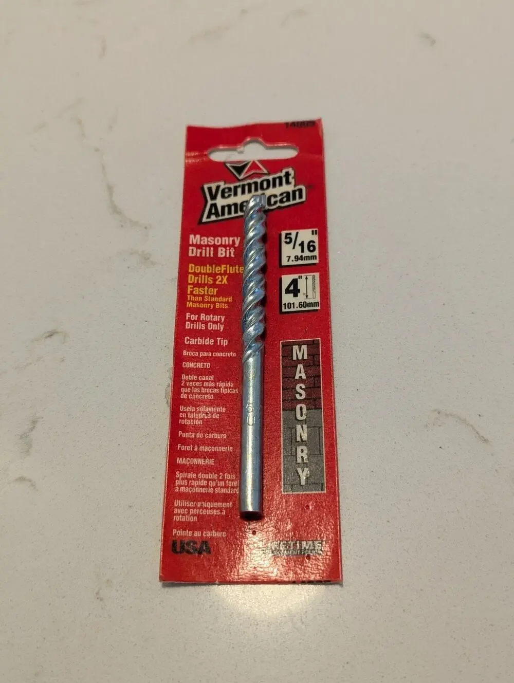 Vermont American Masonry Drill Bit 14005, 5/16